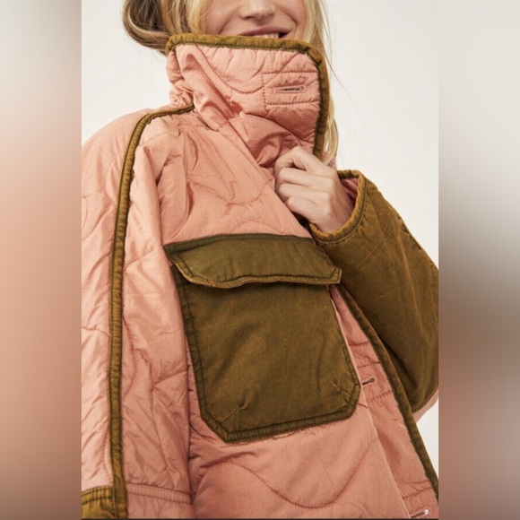 Free People Mixed Military Dolan Jacket - Picture 6 of 7